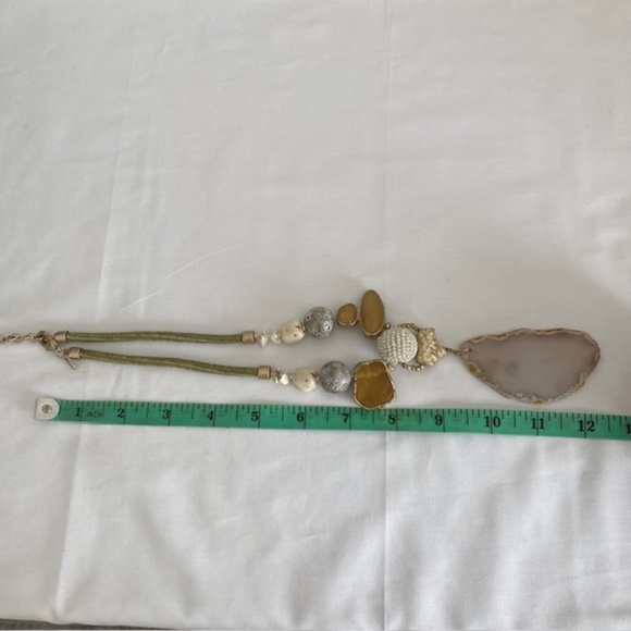 CHICO's Blue Agate and Mixed Stones Statement Necklace - Picture 7 of 7